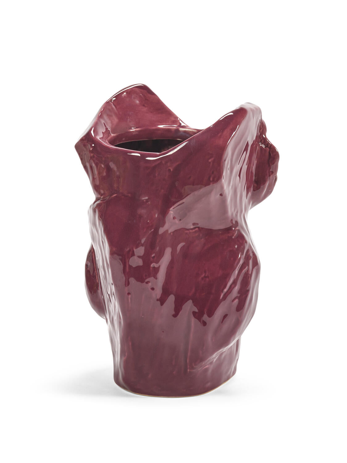 x Marni ugle vase, S - Aubergine after midnight